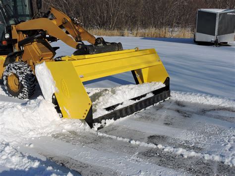 snow bucket on skid steer|snow pusher for skid steer.